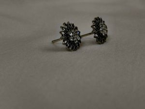 ✨ Oxidised Floral Studs &amp; Statement Dangle Hoops C