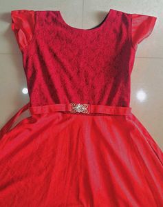 Red Fit &amp; Flare Dress
