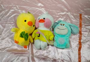 Combo Of 3 Imprted Plushies Toys