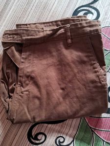 Brown Casual Pants