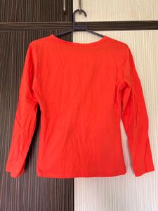 Orange Full Sleeves Shirt