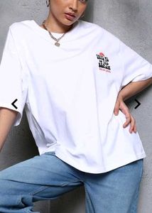 White Graphic Print Tee