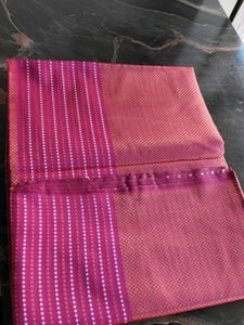Elegant Pink Banarasi Silk Saree