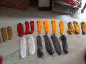 Set of 2 Colorful Silk Macrame Craft Bundle