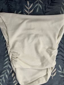White V-Neck Top
