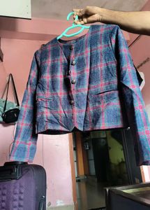 Vintage Plaid Blazer
