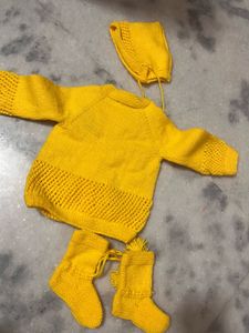 Handmade Yellow Baby Set