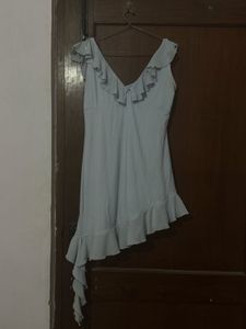 Ruffle Detail Mini Dress
