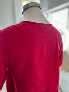 Maroon V-Neck Top