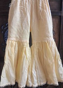 Party Wear Plazo Yellow Outfit