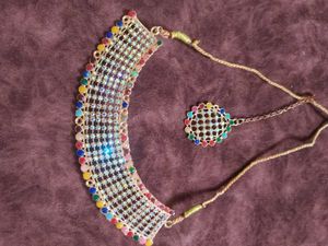 new Ethnic Necklace &amp; Maang Tikka Set