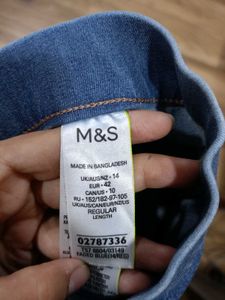 &#34;Marks&amp;Spencer&#34;Blue Ombre Washed Stretch Jeggings
