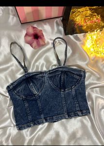 Denim Crop Top