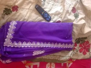 New Saree Purple