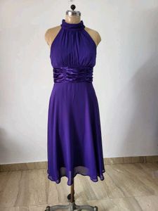 Purple Halter Dress