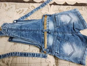 Cute Denim Dungaree Shorts