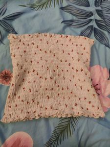 Coquette Cherry White Top