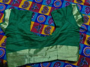 Dark Green Printed Saree