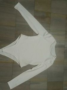 White Long Sleeve Bodysuit