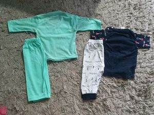 New Born Combo T Shirt Sea Green &amp; Dark Navy Blue