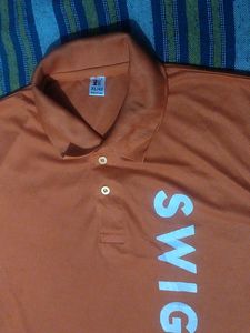 Swiggy Orange Polo Shirt-XL