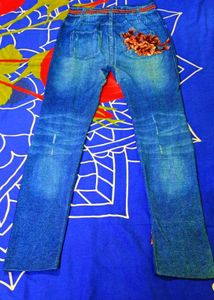 Floral Printed Jeans