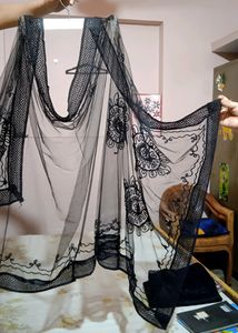Net Embroidery Dupatta