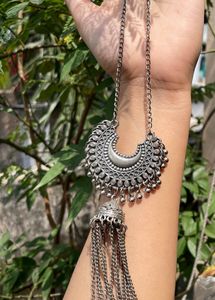 Silver Oxidised Necklace