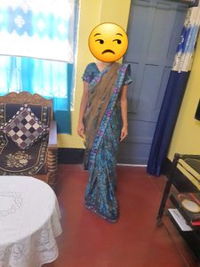 NEW SAREE WITH MATCHING BLOUSE