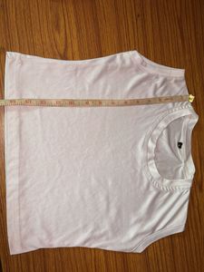 A White Crop Top