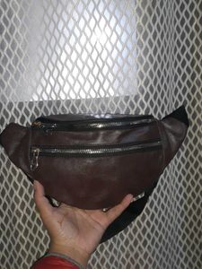 Brown Leather Waist Bag