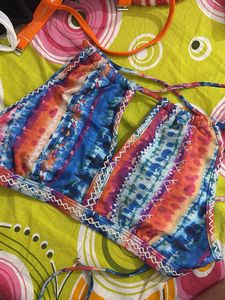 Tie-Dye Bikini Top