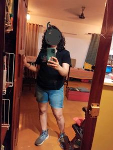 One Single Piece Of Levis denim frayed shorts