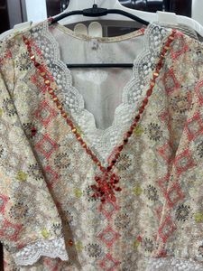 Mirror Work Kurta Set