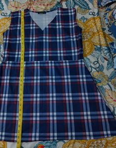 Blue Plaid Dress