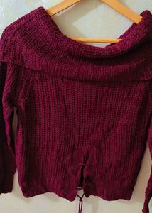 Maroon Color Pullover