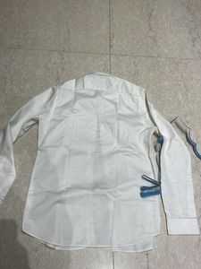 H2 White Patterned Dress Shirt