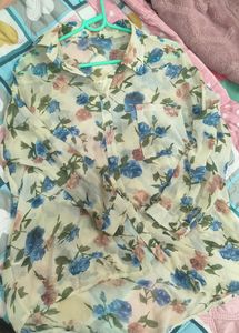 Beautiful Transparent Floral Shirt