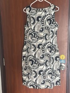 Paisley Print Sleeveless Dress