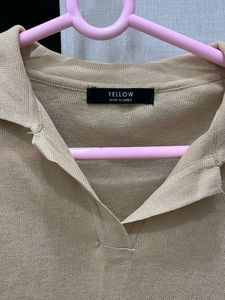 Korean Yellow Branded Top Medium Size