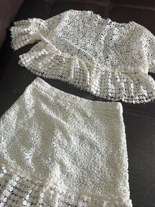 Lace Top &amp; Skirt Set