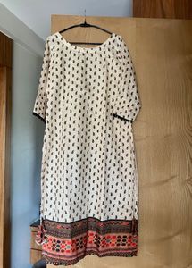 Pure Chanderi Paisley Print Kurta