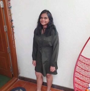 Urbanic Olive Green Shirt Dress