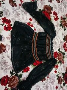 Black Off Soulder Top