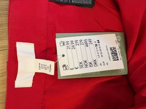 Red Straight Mini Skirt