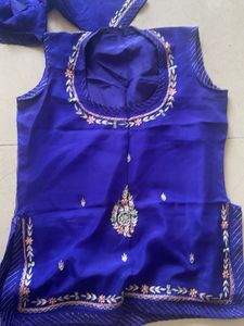 Blue Embroidered Lehenga Choli best For Navratri
