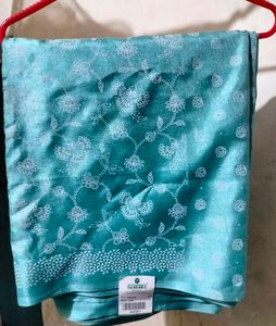 Elegant Teal Saree