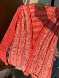 Coral Knit Cardigan