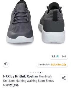 BRAND NEW HRX Men Mesh Walking Sport Shoes - UK 10