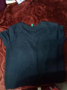 Navy Blue Crop T-shirt